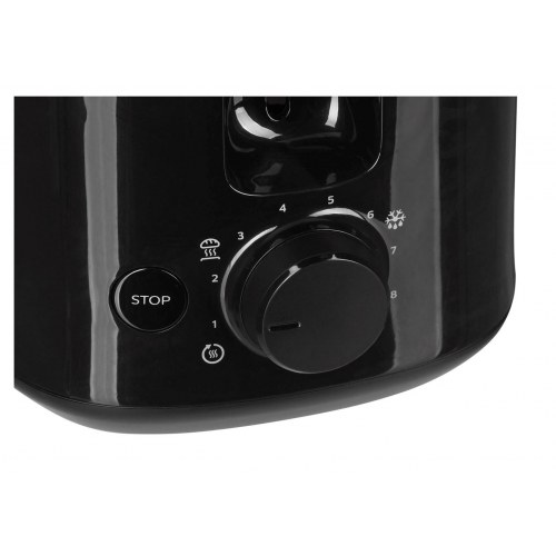 Brødrister Philips Daily Collection HD2516/90 - 2 skiver, 830 W, sort