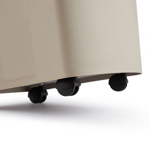 Foderspand 38 l – rotho Archie, beige med hjul