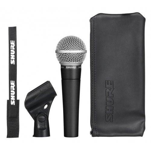 Mikrofon til scene – Shure SM58, sort, dynamisk