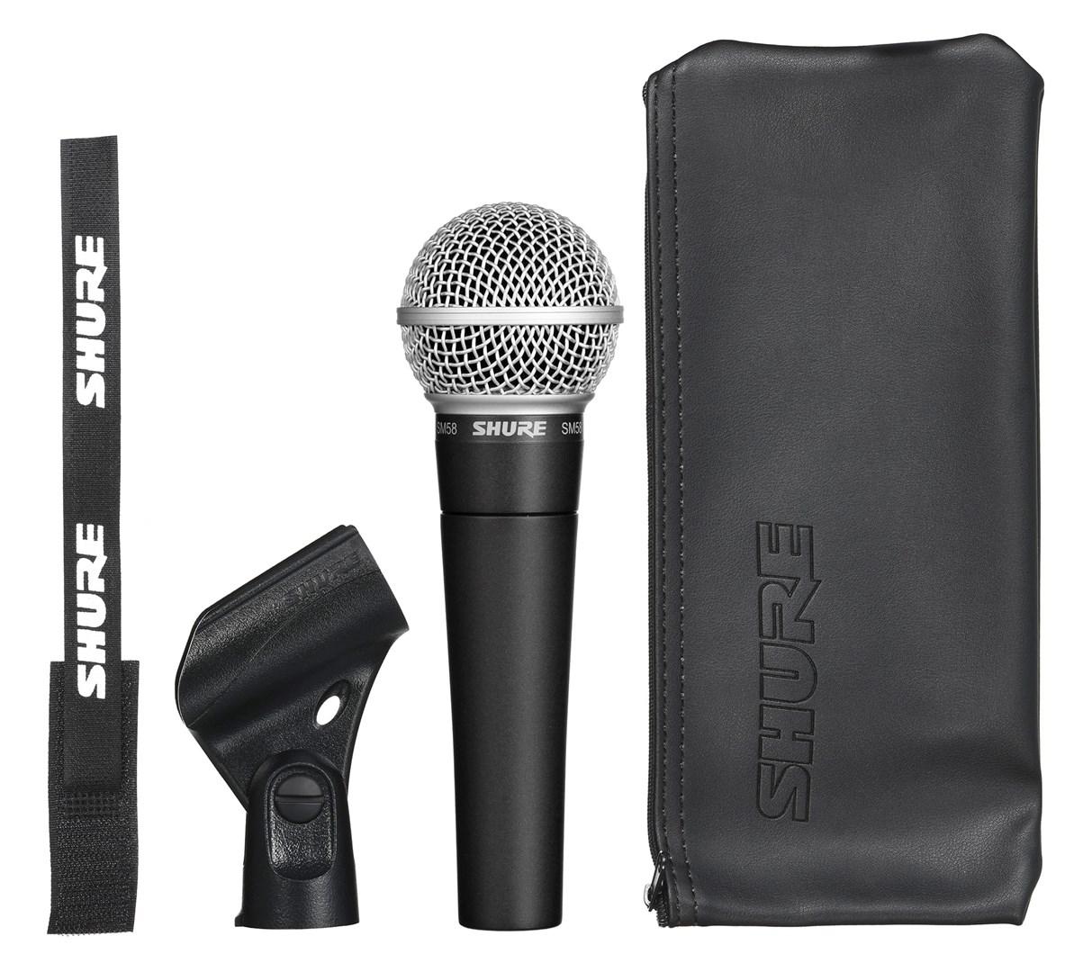 Mikrofon til scene – Shure SM58, sort, dynamisk