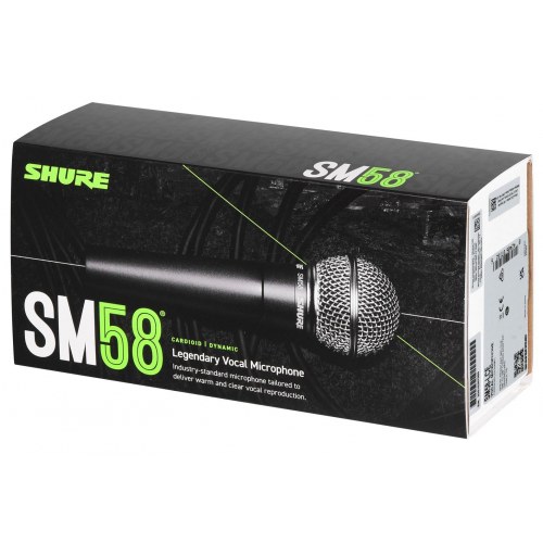 Mikrofon til scene – Shure SM58, sort, dynamisk