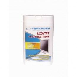 Rengøringsservietter til skærme  Esperanza ES106 LCD/TFT/Plasma