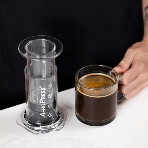 Kaffebrygger AeroPress Clear – manuel kaffemaskine, 250 ml