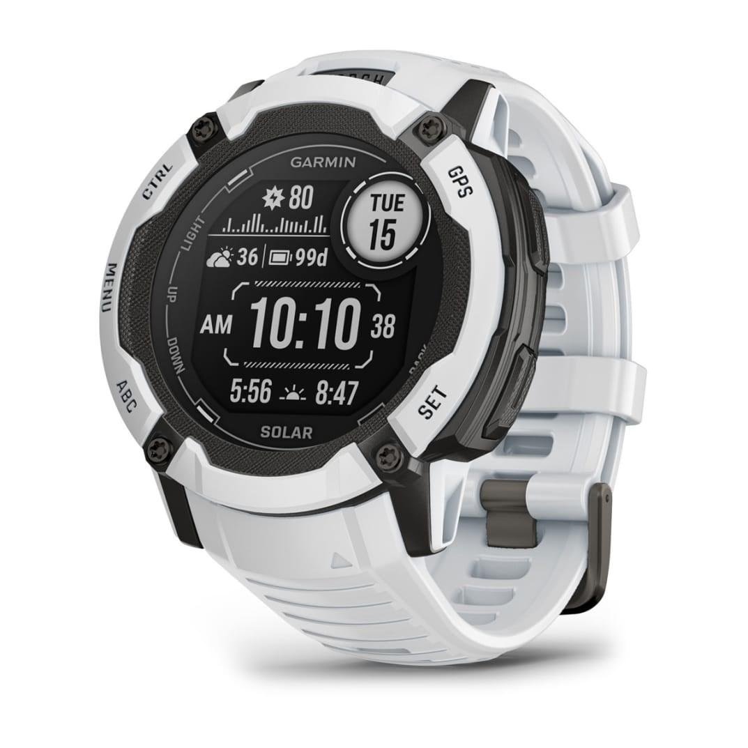 Sportsur Garmin Instinct 2X Solar - 50 mm, hvid, GPS, MIP-touchskærm billede