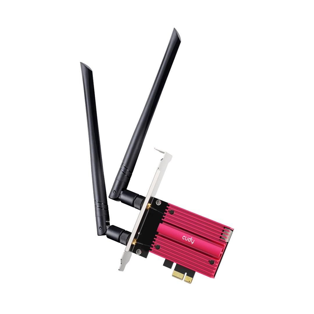Trådløst netværkskort Cudy WE9300 med Bluetooth - tri-band, 5.765 Mbit/s billede