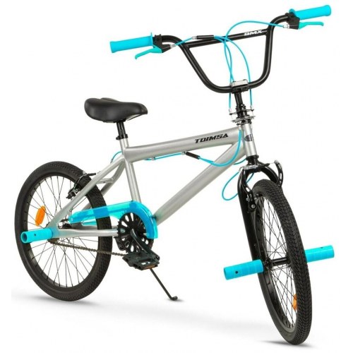 BMX cykel 20" TOIMSA – blå, 360° styr og fodbremse foran/bag