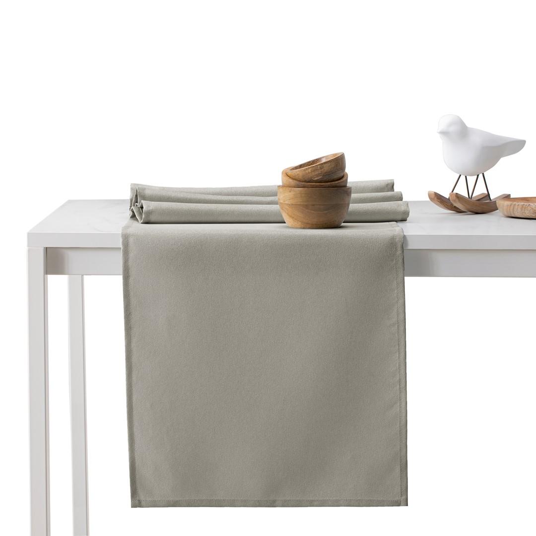 Dug AmeliaHome Empire - cappuccino, glat klassisk, 140×400 cm