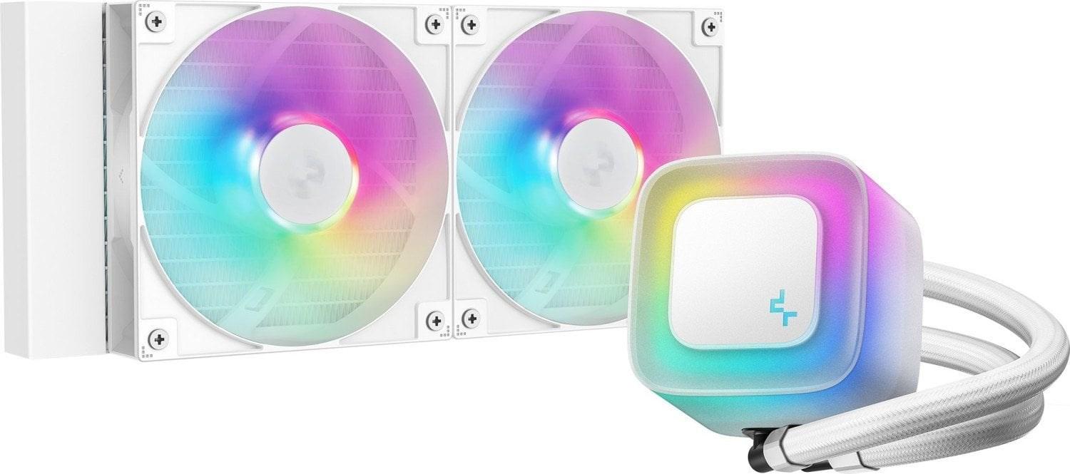 Vandkøler CPU 240 mm - DeepCool LE240 WH V2, hvid, ARGB billede