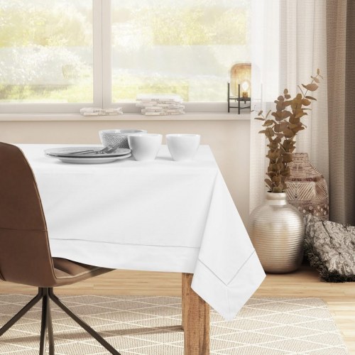 Dug hvid glat 110×200 cm - DecoKing Pure, klassisk rektangulær