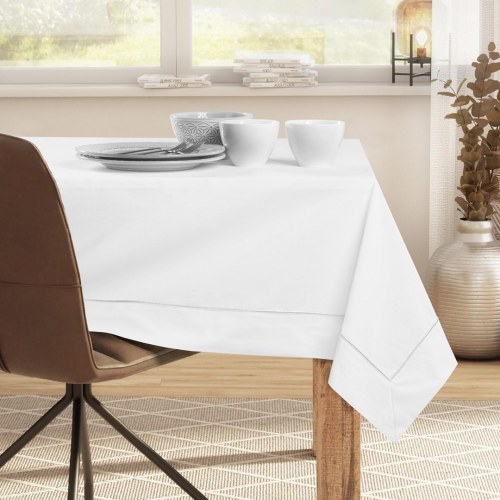 Dug hvid glat 110×200 cm - DecoKing Pure, klassisk rektangulær