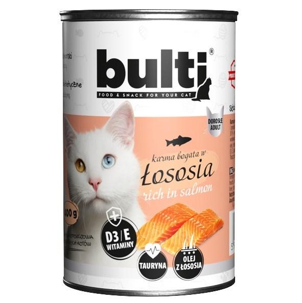 Vådfoder til kat – bult med laks, 400 g