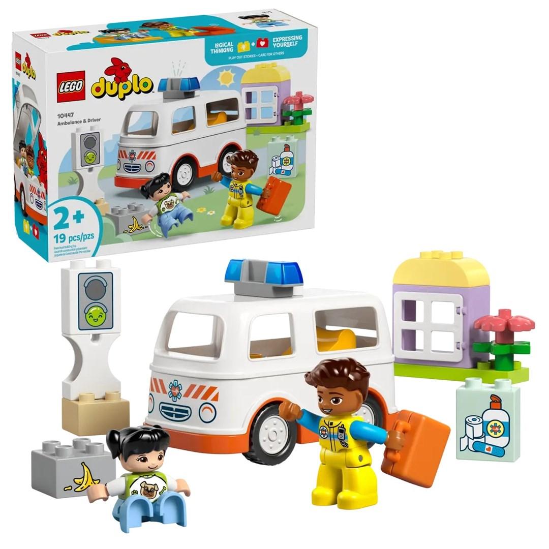 LEGO DUPLO ambulance med chauffør (10447) – byggesæt til 2+