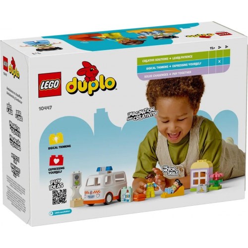 LEGO DUPLO ambulance med chauffør (10447) – byggesæt til 2+
