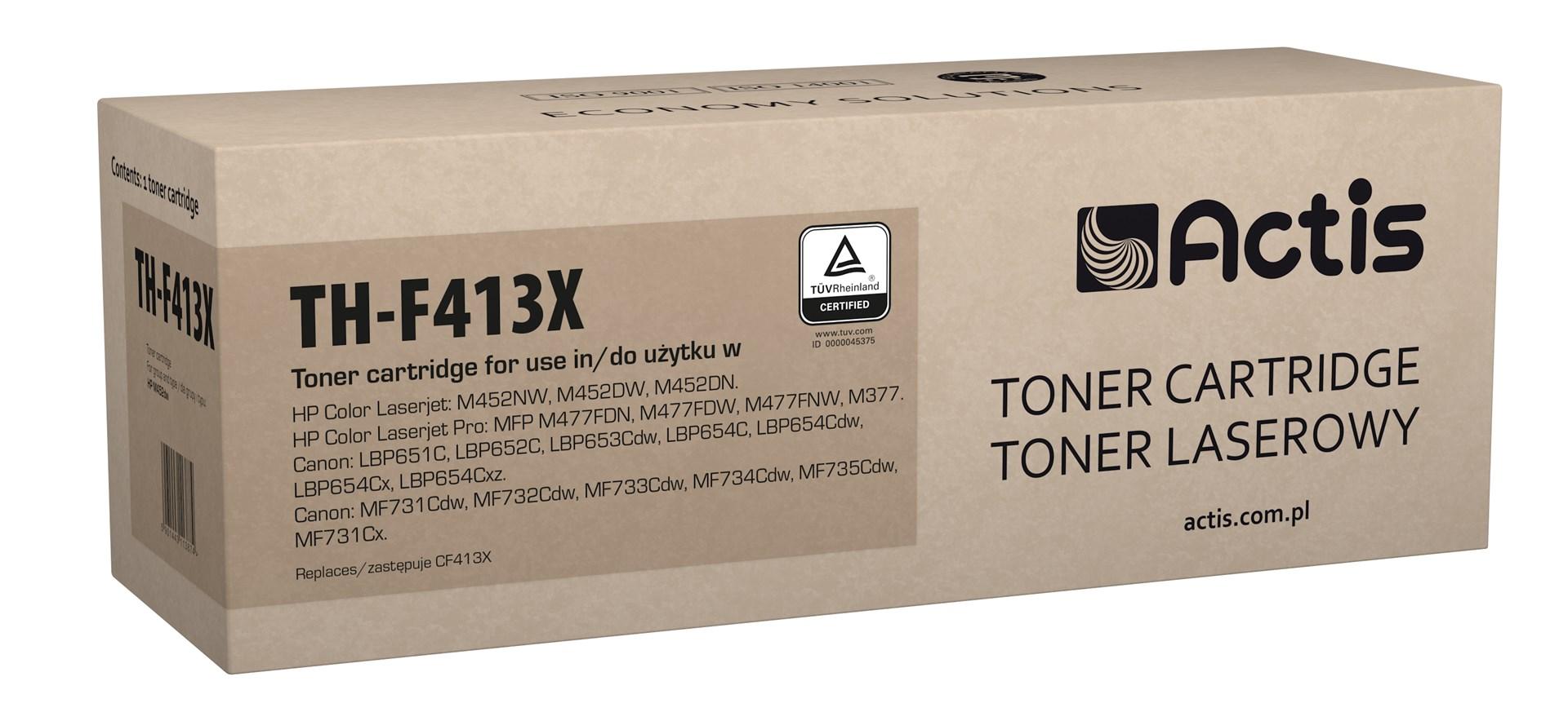 Tonerpatron Actis TH-F413X til HP 410X CF413X, magenta, høj kapacitet (5.000 sider)