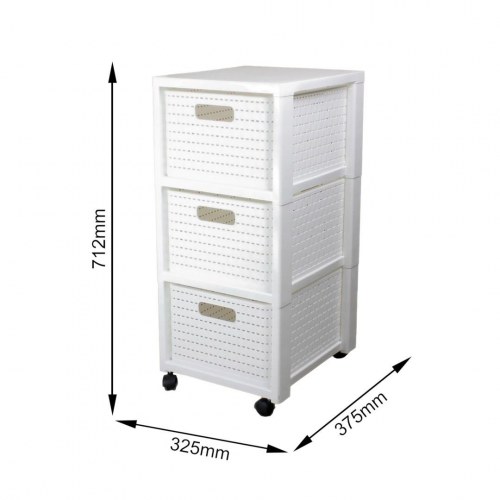 Opbevaringsreol med skuffer rotho Country - 71,2 × 32,5 × 37,5 cm