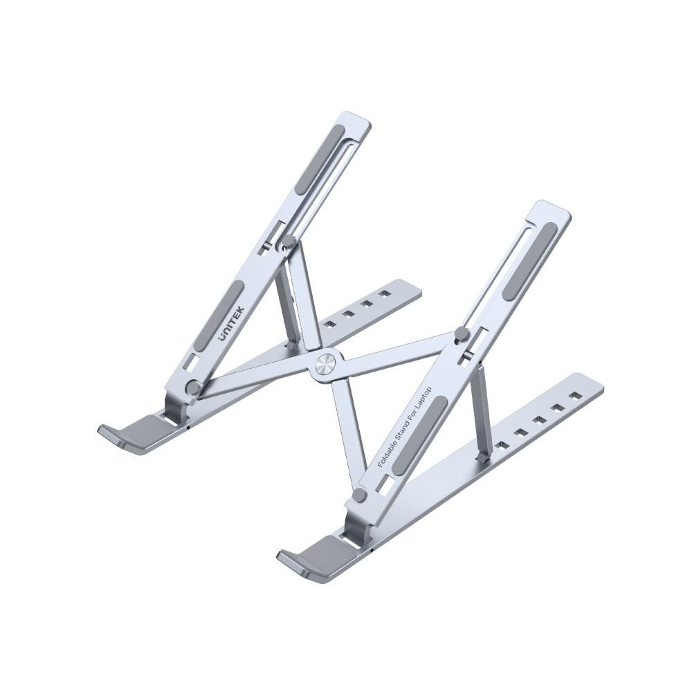 Laptop stander – UNITEK OT155SL, sølv, justerbar billede