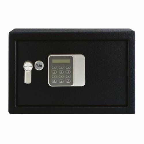 Yale YSG/250/DB2, Fritstående pengeskab, Sort, Kombinationslås, 16 L, Stål, Gulv/væg