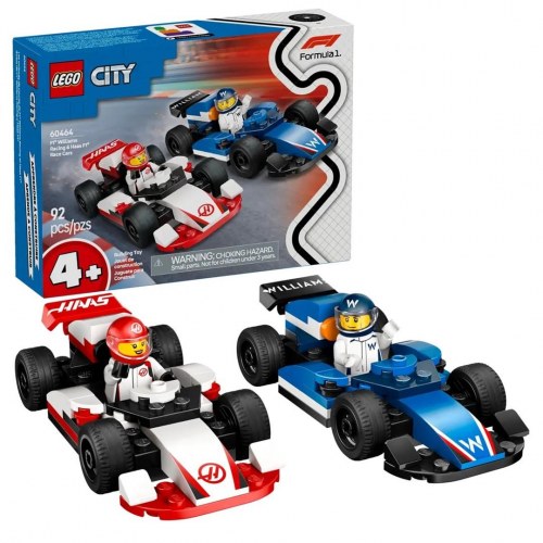 LEGO City 60464 Formel 1 – Williams Racing & Haas F1 racerbiler