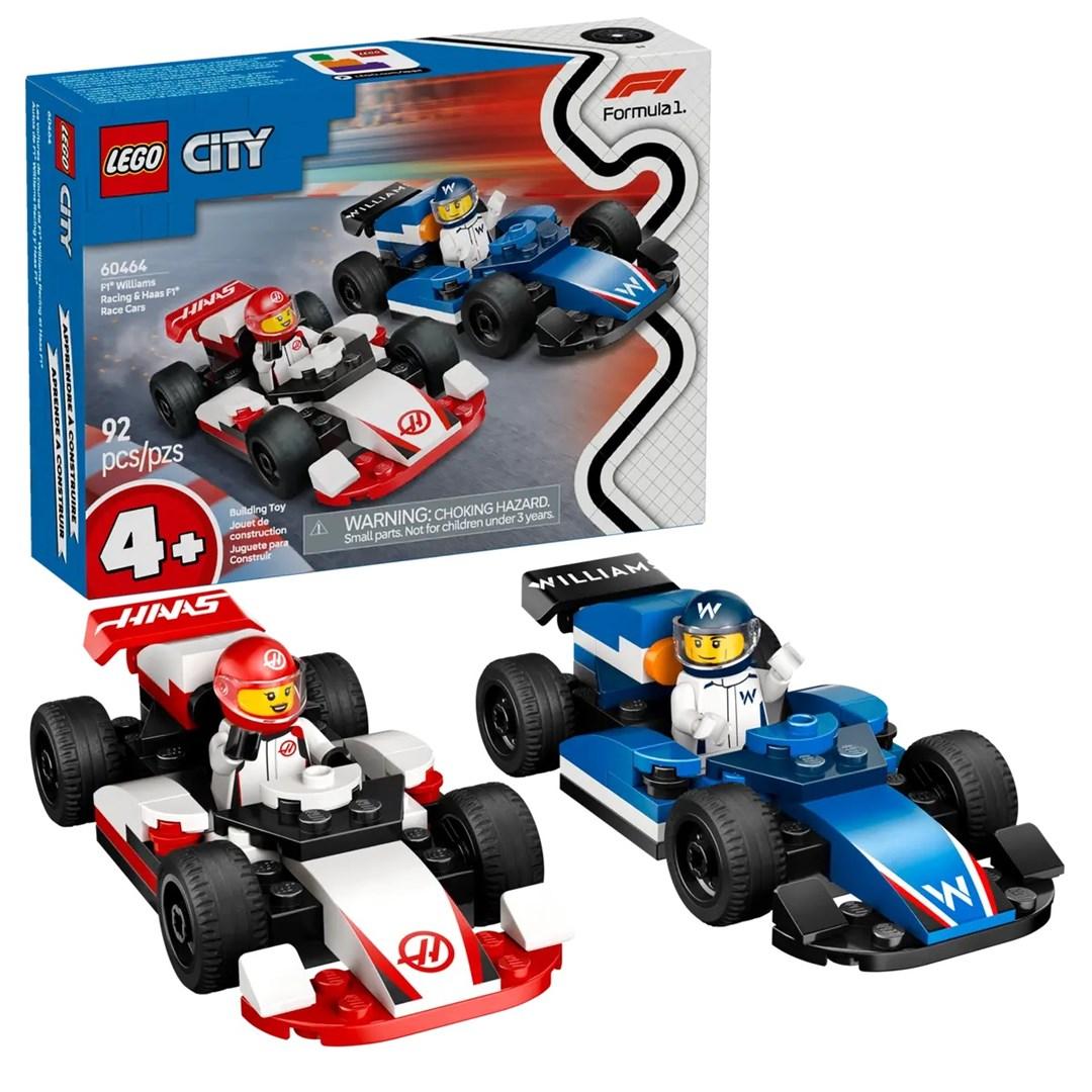 LEGO City 60464 Formel 1 – Williams Racing & Haas F1 racerbiler