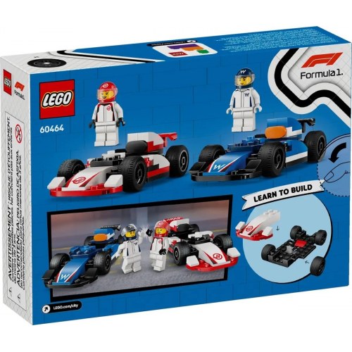 LEGO City 60464 Formel 1 – Williams Racing & Haas F1 racerbiler