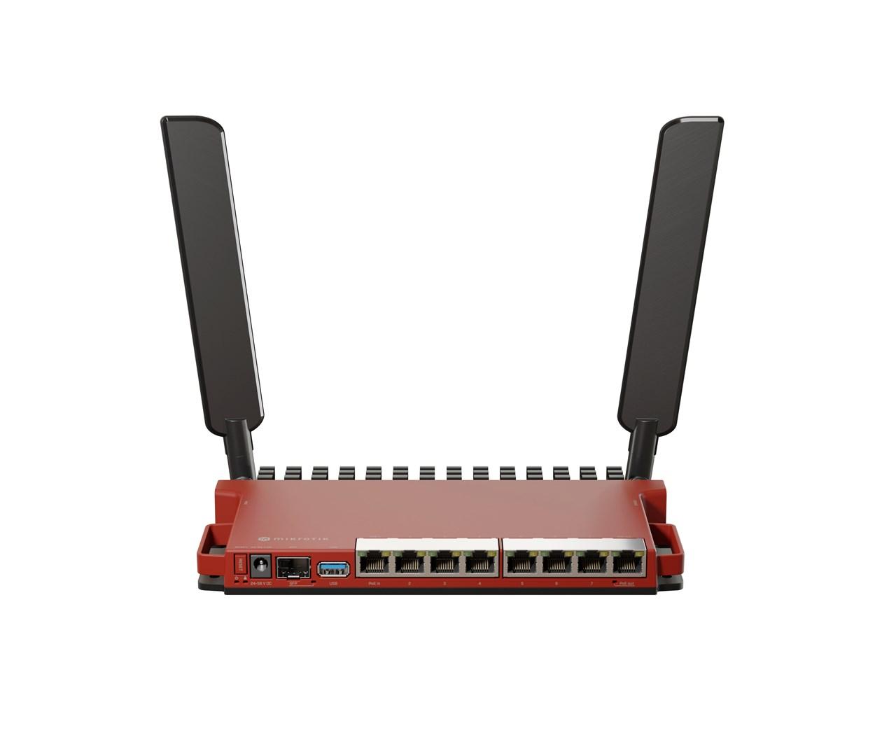 Wi‑Fi 6 router MikroTik L009UiGS-2HaxD-IN - 2,4 GHz, Gigabit, rød billede