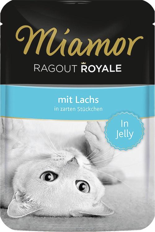 Vådfoder til kat - Miamor Ragout Royale i gelé, laks 100 g