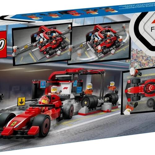 LEGO City F1 pitstop og pitcrew med Ferrari-bil (60443)