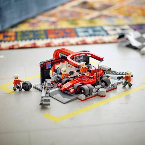 LEGO City F1 pitstop og pitcrew med Ferrari-bil (60443)