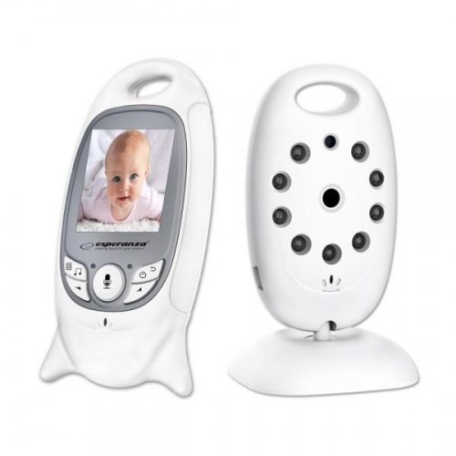 Babyalarm med video – Esperanza EHM001, 260 m, hvid