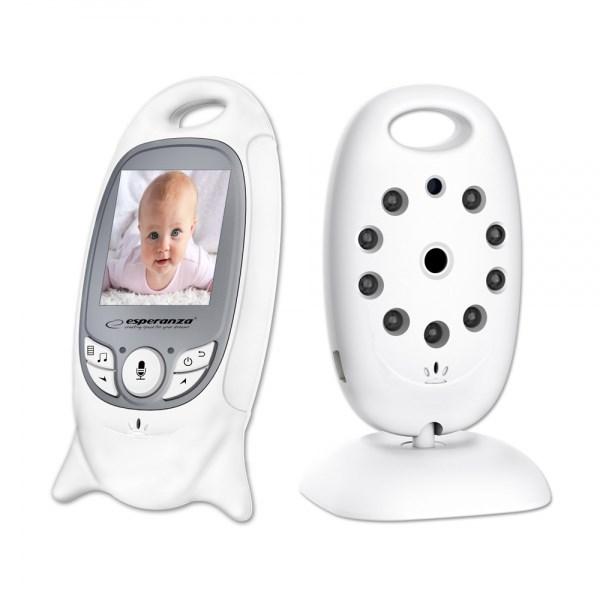 Babyalarm med video – Esperanza EHM001, 260 m, hvid
