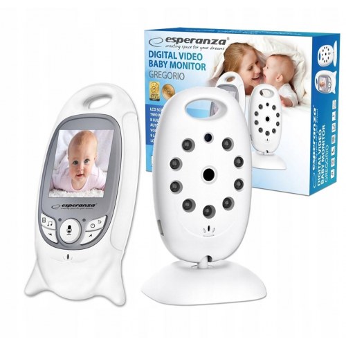 Babyalarm med video – Esperanza EHM001, 260 m, hvid