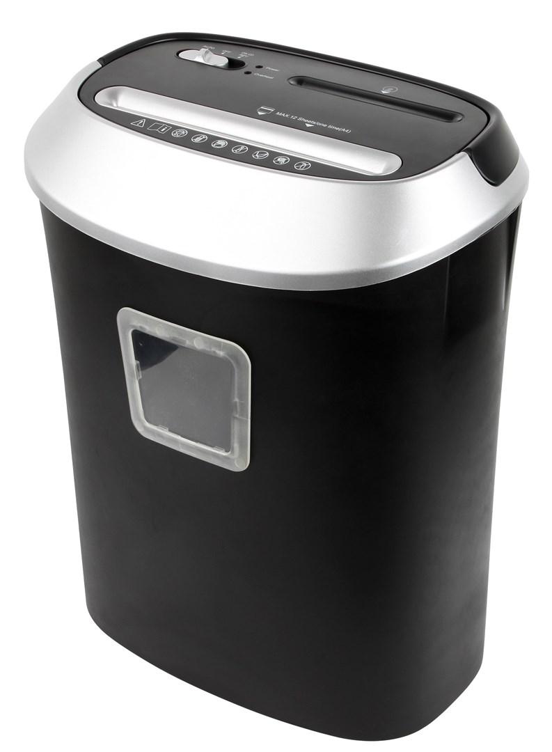 Makulator Activejet ASH-1201D P-3, 25 l, 5×38 mm, sort/sølv