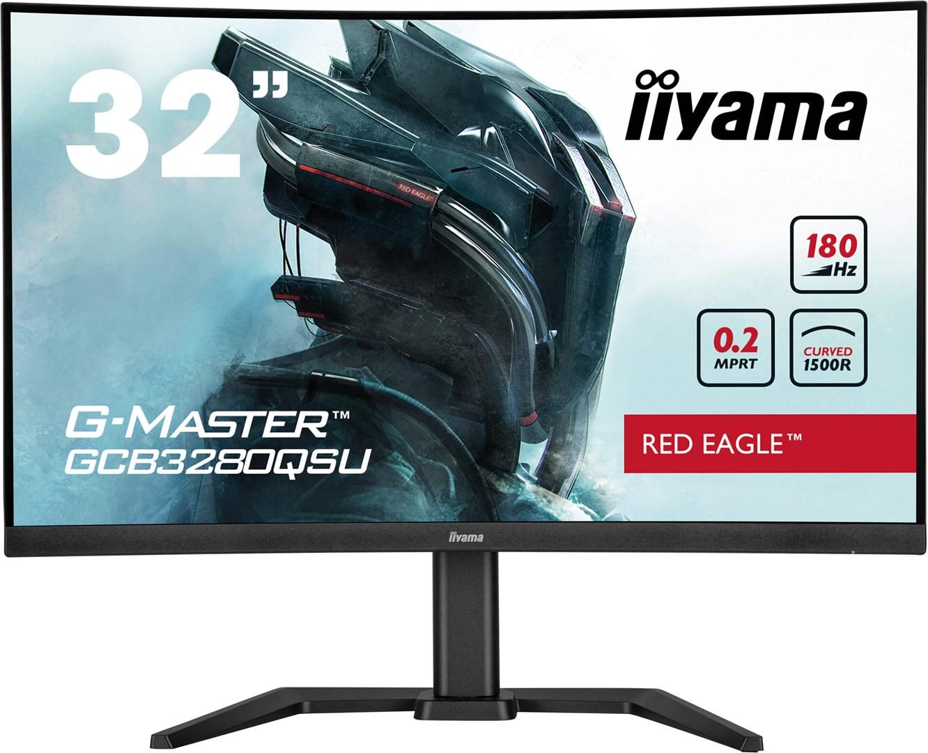 Gaming skærm iiyama G-Master GCB3280QSU-B2 31,5" QHD 180 Hz (buet) billede