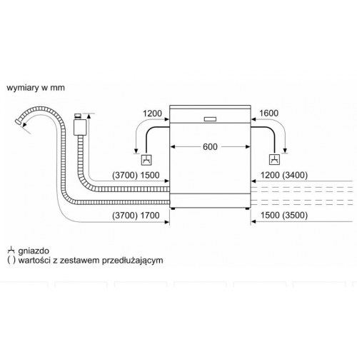 Opvaskemaskine integrerbar Bosch Serie 4 SMV4HTX11E, 60 cm, 13 kuverter, energiklasse C