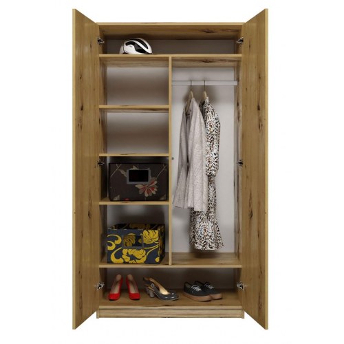 Garderobeskab Topeshop SD-90 – Eg Artisan, 2 døre