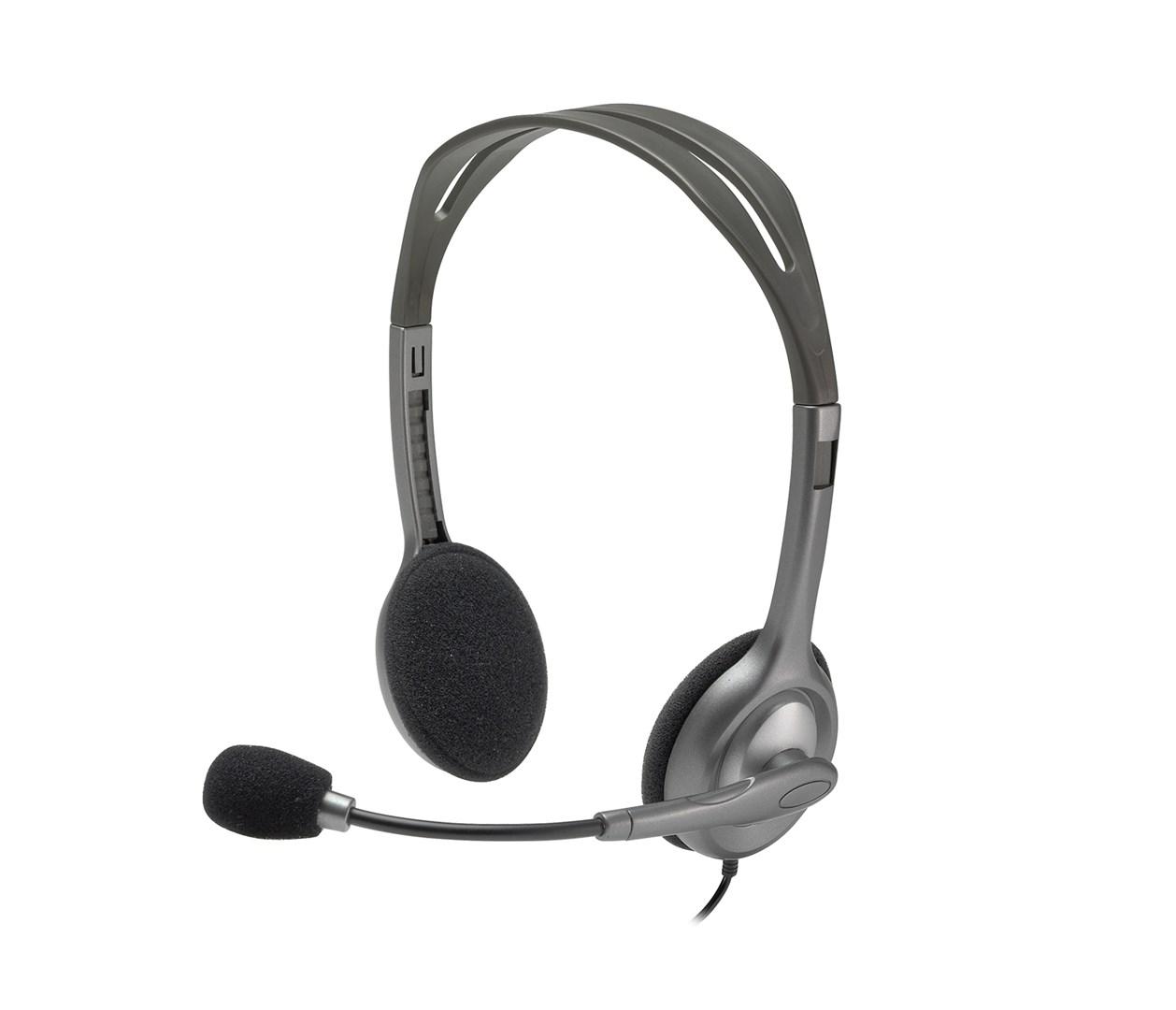 Headset med mikrofon Logitech H110 stereo (kablet, 3,5 mm)