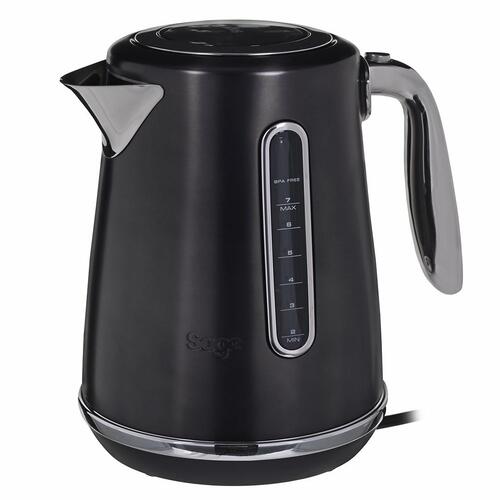Elkedel Sage the Soft Top Luxe 1,7 l – 2.400 W, sort rustfrit stål