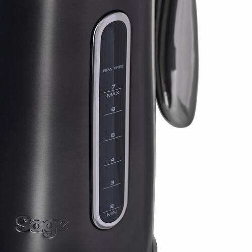 Elkedel Sage the Soft Top Luxe 1,7 l – 2.400 W, sort rustfrit stål