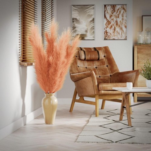 Kunstig pampasgræs Pamply – koral | AmeliaHome
