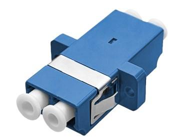 Fiberadapter LC duplex – Alantec, singlemode, blå