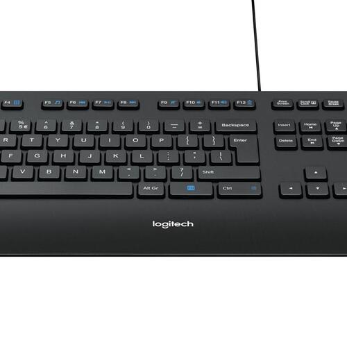 Tastatur med kabel Logitech K280e til Business (sort)