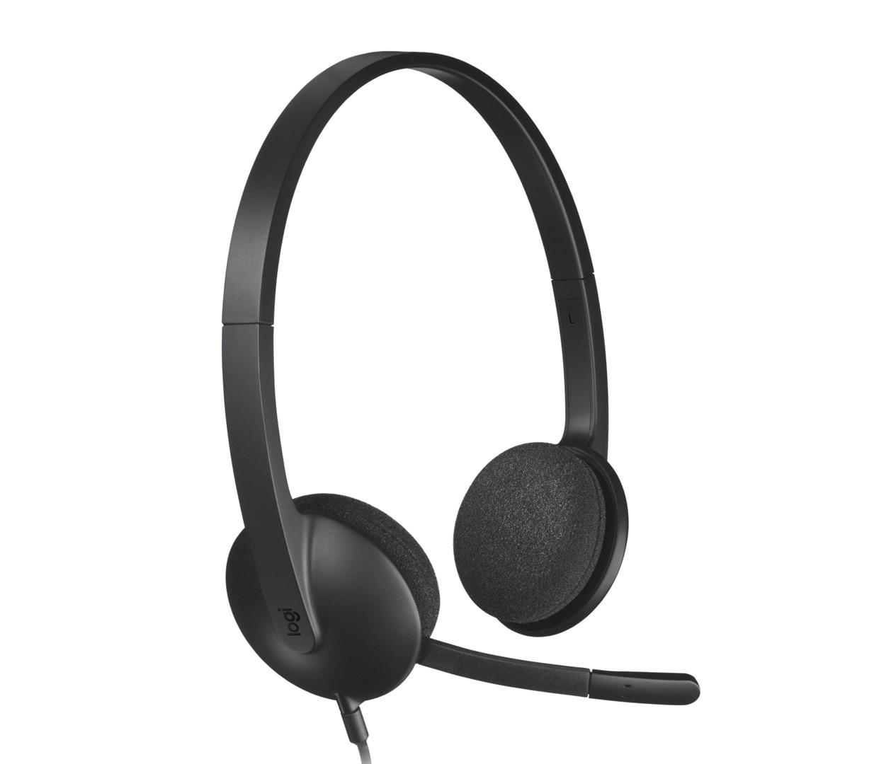 Headset med mikrofon - Logitech H340 USB