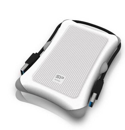 Eksternt HDD-kabinet 2,5" - Silicon Power Armor A30, hvid billede