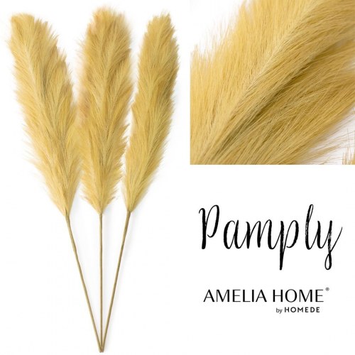 Kunstig pampasgræs Pamply – sennepsgul – Amelia Home