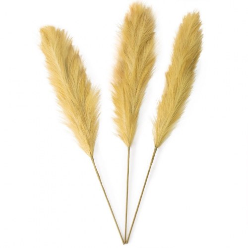 Kunstig pampasgræs Pamply – sennepsgul – Amelia Home