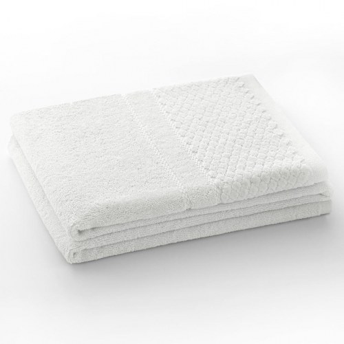 Håndklæde 50×90 cm hvid – AmeliaHome Rubrum, klassisk