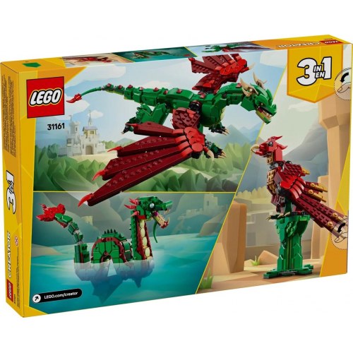 LEGO byggelegetøj Creator 3-i-1 Middelalderdrage 31161