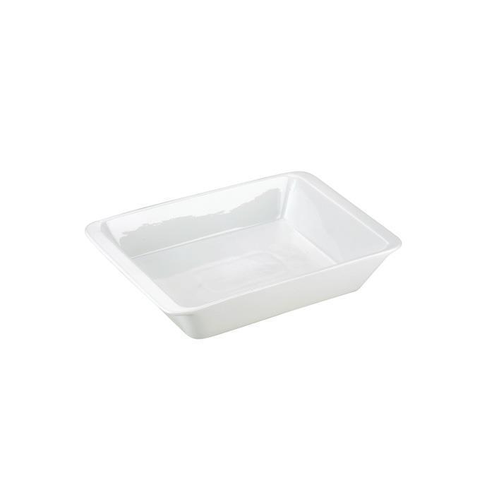 Ovnfad porcelæn 25×16 cm - Tescoma Gusto, hvid