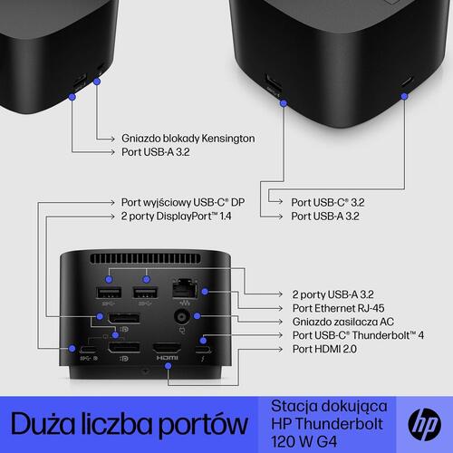 Dockingstation til laptop – HP Thunderbolt Dock 120W G4