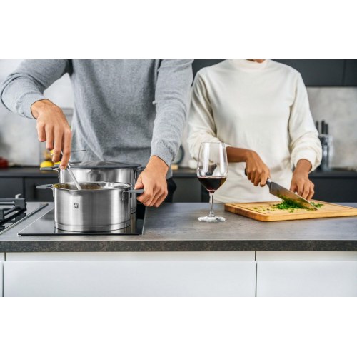 Grydesæt i rustfrit stål 5 dele – ZWILLING Simplify, sølv/sort